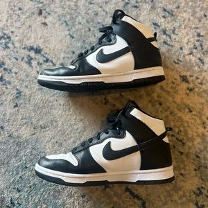 Dunk Pandas SZ 9.5W/8M- Nike Dunk High Black - DD1869-105. Excellent Condition
